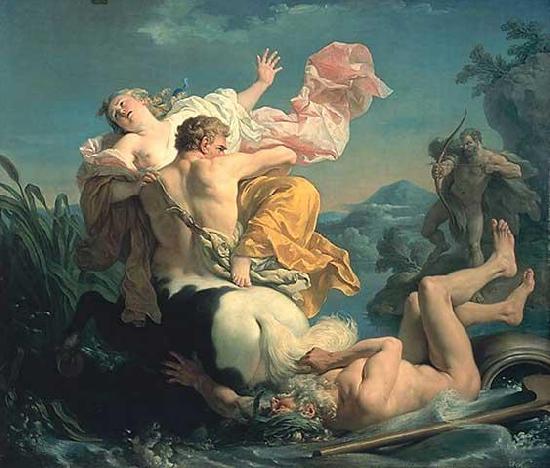 Louis Jean Francois Lagrenee The Abduction of Deianeira by the Centaur Nessus oil painting image